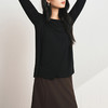 馥迦天丝莫代尔山羊绒圆领打底衫 商品缩略图1