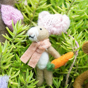 北京仓｜Felt So Good-Reilly the Rabbit Easter-勤劳小兔子 瑞利 羊毛毡 挂件［英国设计师］