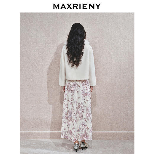 【贵雅日常-商场同款】MAXRIENY重工毛领优雅气质外套秋冬新款(货号:MC85JA611) 商品图3