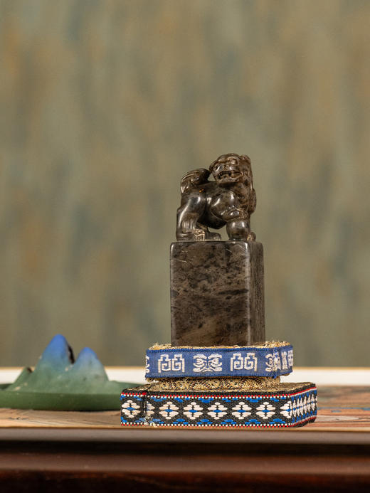 清	张廷济款寿山石瑞兽钮诗文印章 商品图0