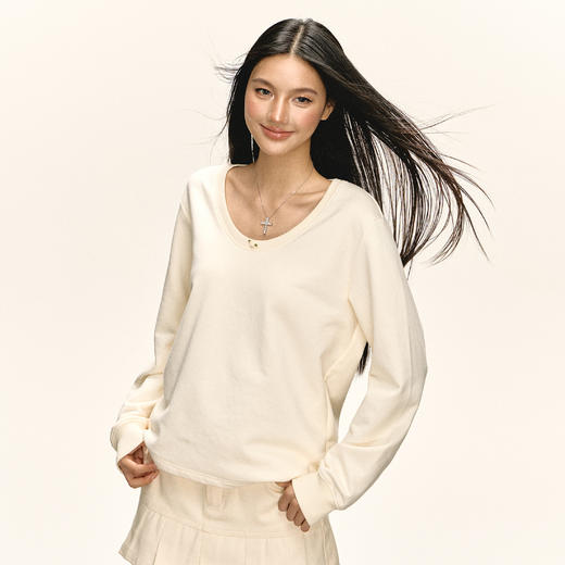 Ariseism 美式复古卫衣女秋季新款宽松上衣 商品图0