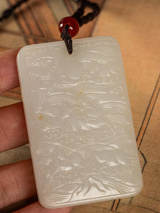 玉雕十二生肖牌挂饰 商品图4