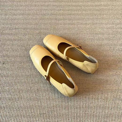 复古小羊皮（内衬含有羊皮）平底鞋--玛丽珍鞋 商品图4