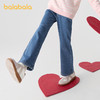 巴拉巴拉童装女童裤子冬装加绒牛仔长裤儿童微喇裤保暖时尚百搭潮 商品缩略图2
