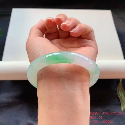 高货翠绿翡翠手镯 传家宝温润圆满中式翡翠手镯49625031825H（一口价） 商品图3