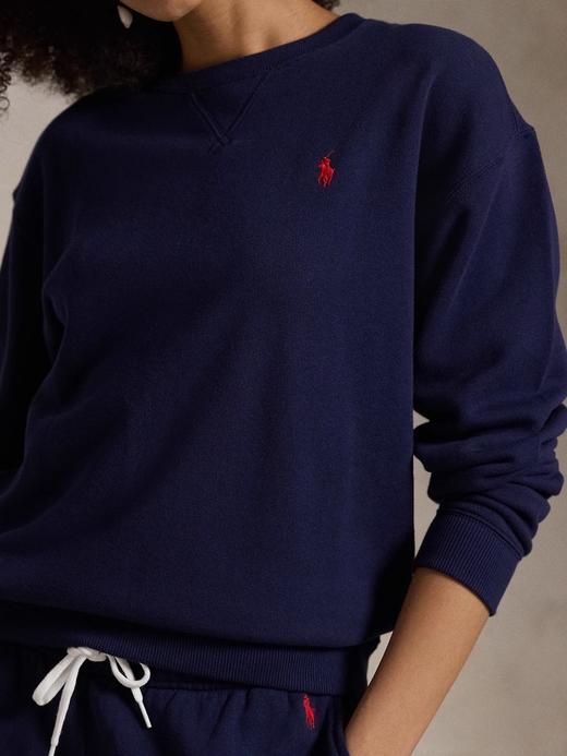 穿了不想脱，卫衣+卫裤一起。胸口小标宽松氛围感圆领套装C090568 商品图6