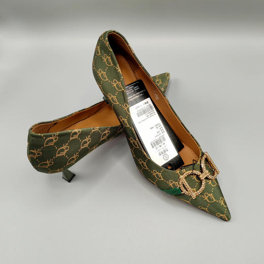 SZ3X01 -  椒房、 漆黑 、石绿色高跟鞋 -【诗说先秦~与时尚对话，与年龄和解，与诗意重逢！】 商品图0