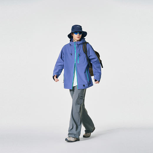 【高颜值冲锋衣】秋季男女款户外防风防水徒步登山进藏夹克外套硬壳冲锋运动夹克100% 商品图8