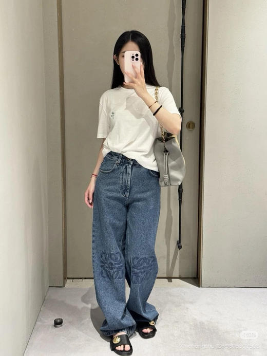 95-2 极限特惠 人手一条 lew绣花 直筒牛仔裤 我穿38很合身 穿40宽松 商品图13