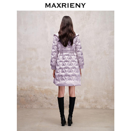 【防寒】MAXRIENY冬连帽小香风时尚加厚保暖格纹羽绒服(货号:MS88DC532) 商品图3