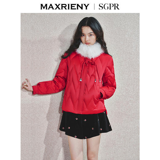 MAXRIENY2024冬时尚百搭女士羽绒服短款保暖小个子冬季外套加厚(货号:MS85DC754) 商品图0