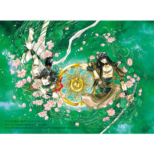 现货+实拍！满100元加赠1张天角纪念卡【双册特典版】CLAMP展官方画集黑白套装附2张冷烫工艺包边色纸+随书赠品：复制画卡《黑》《白》各3款 COLOR KURO SHIRO 商品图11