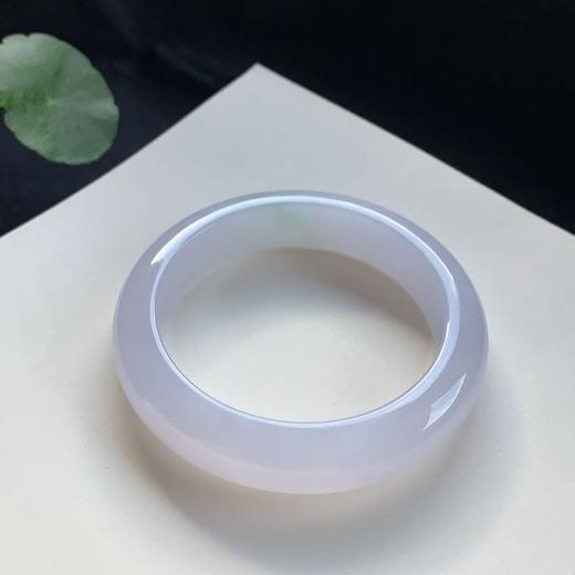 高货浅紫色翡翠手镯 传家宝温润圆满中式翡翠手镯49625031820H（一口价） 商品图1