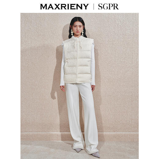 【商场同款】MAXRIENY贵雅新中式流苏盘扣羽绒服24冬新款保暖外套(货号:MS85DC756) 商品图1