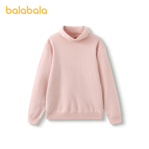 巴拉巴拉童装儿童毛衣秋冬季套头高领男女童打底衫洋气时尚百搭潮★ 商品图4