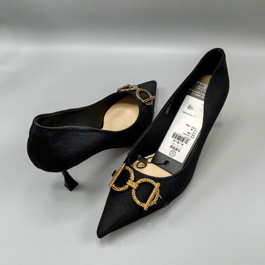 SZ3X01 -  椒房、 漆黑 、石绿色高跟鞋 -【诗说先秦~与时尚对话，与年龄和解，与诗意重逢！】 商品图2