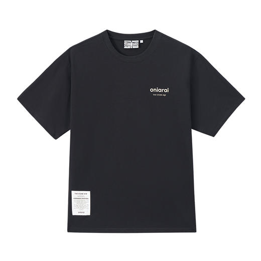 ONIARAI/鬼洗25秋季黑标古鸟图腾印花常规短T恤男式休闲 A840022 商品图3