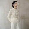 【林栖设计小店】蕾丝衬衣花边优雅肌理感修身显瘦2025秋冬新款长袖上衣女1954033 商品缩略图5