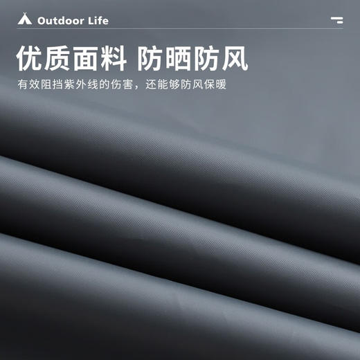 狼行者 狼行者 露营帐篷户外便携式折叠野营用品装备野外沙滩全自动黑胶 大号黑胶帐篷+外延天幕 商品图3