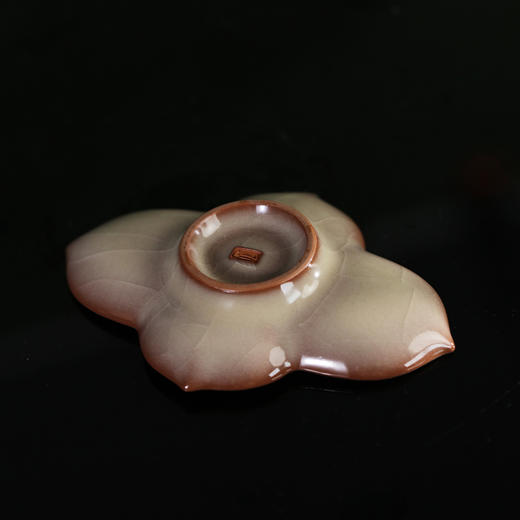 问鼎哥窑牛角款闻素杯垫 5入 商品图2