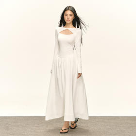 Ariseism 美式复古设计感长袖连衣裙女秋季新款裙子