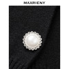 MAXRIENY法式复古v领针织外套蕾丝拼接25秋款收腰修身长袖上衣女(货号:MF86JA518) 商品缩略图2
