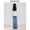 MAXRIENY精致优雅感套头针织衫25春新款一字领修身显瘦长袖上衣女(货号:MS85SW784) 商品缩略图3