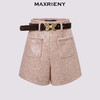MAXRIENY复古甜美风小A亮片金蝴短裤2024秋冬新款高级气质感女装(货号:MC85PA501) 商品缩略图4