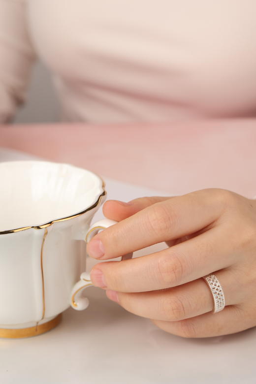 新款925纯银莲师守护戒戒指镶嵌捷克钻石 商品图7