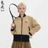 ONIARAI/鬼洗25秋季黑标和谐共处标语图腾高腰棒球外套女 A340015 商品缩略图2