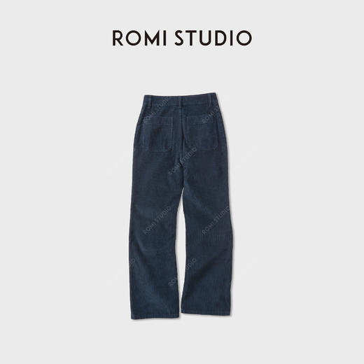 ROMI STUDIO“舒适自在”灯芯绒全棉坑条雅致休闲喇叭裤 RWCAX86347 商品图1