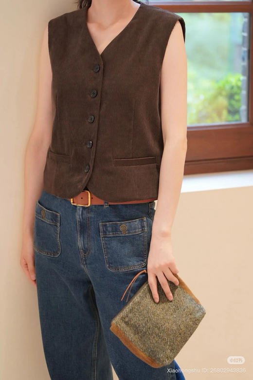 95-5 独家圆正 小禾 小方袋牛仔长裤 弹力棉柔 我穿29码宽松舒适 商品图12