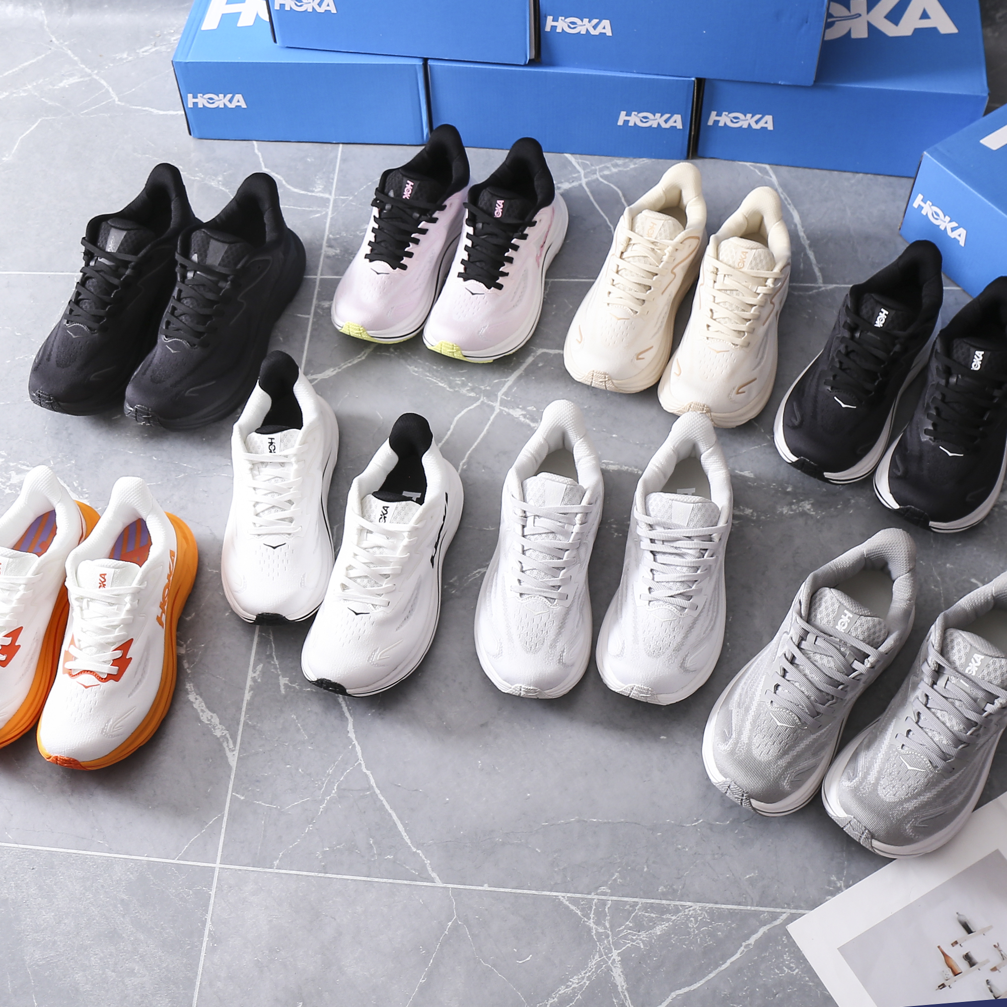 HOKA ONE ONE CLIFTON 10  新款秋男克利夫顿 时尚舒适防滑耐磨 低帮 休闲跑步鞋