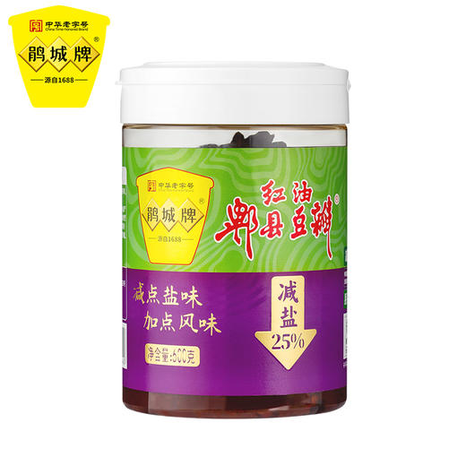 减盐红油豆瓣酱600g不含防腐剂 鹃城牌四川家用 商品图3