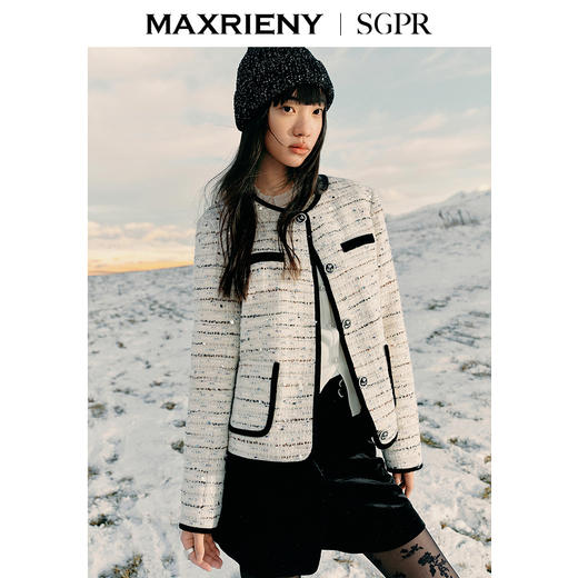 MAXRIENY精致优雅羽绒服经典千金外套24冬新款女装(货号:MS85DC757) 商品图0
