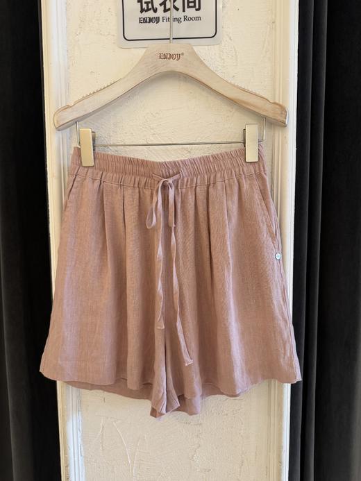 【门店同款】ENJOY夏季简约亚麻短裤 158793469 商品图0