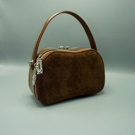 SZ3J02 - 栗壳色牛皮包包 -【诗说先秦~与时尚对话，与年龄和解，与诗意重逢！】 商品图2