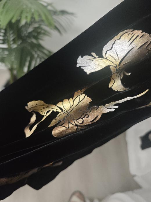 【新品】老钱风 印花复古 新中式 真丝丝绒裤 现货 福利品 不退不换 商品图5