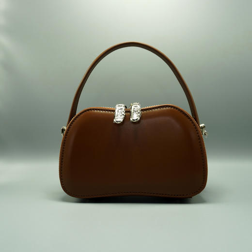 SZ3J02 - 栗壳色牛皮包包 -【诗说先秦~与时尚对话，与年龄和解，与诗意重逢！】 商品图0