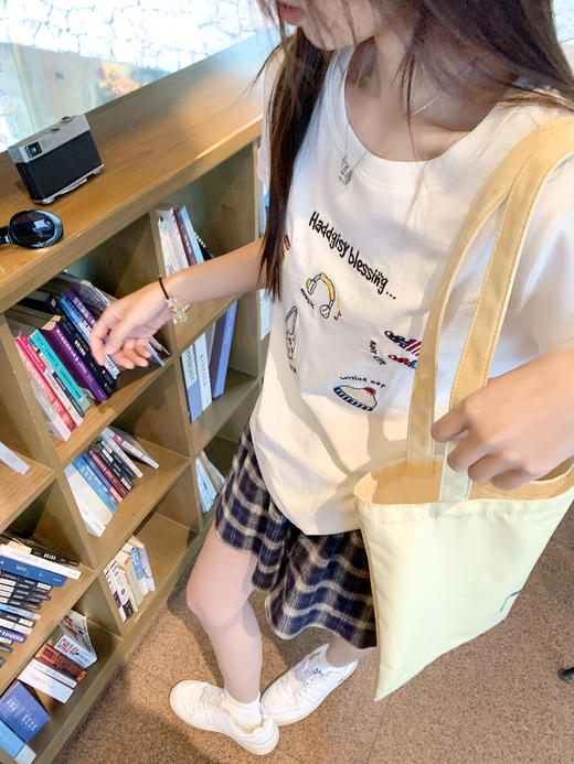 <曾小咸推荐>现货秒杀！最后一波 ！高腰显瘦休闲藏蓝色格子短裤 日常119.99 立减60 秒杀59.99！ 商品图12