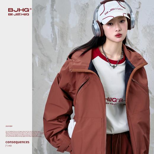 BJHG不计后果户外三防冲锋外套男款春季潮牌美式防风宽松运动夹克 商品图3