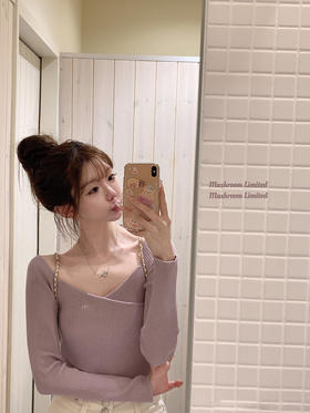 金蘑菇菇 美眉的氛围打底 / 早春内搭组 脱掉外套也好看