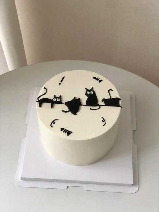 喵喵喵~喵星人简笔画蛋糕-低糖处理无添加 商品图1