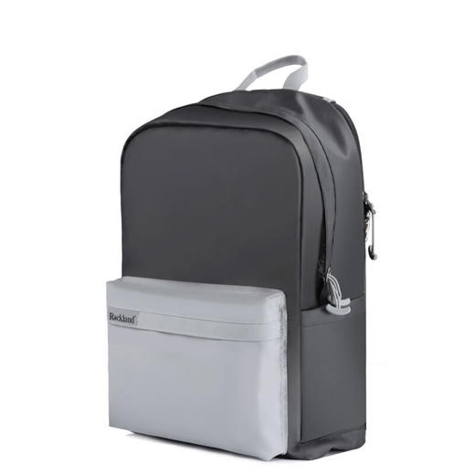 洛克兰自由系列牛津防盗双肩包 黑灰色—rxs 商品图9