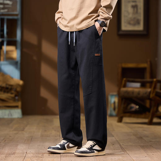 【柔软亲肤 丝滑垂顺 久穿如新】美式工装休闲裤 商品图6