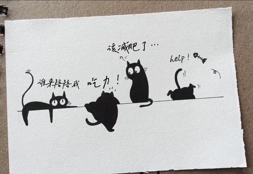 喵喵喵~喵星人简笔画蛋糕-低糖处理无添加 商品图3