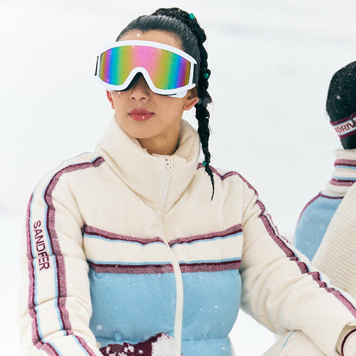 羊绒提花鹅绒羽绒服  SJF97W293N 商品图3