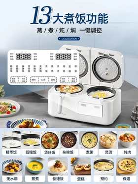 摩飞多功能能电饭煲，双煲
