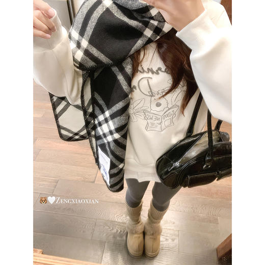 <曾小咸推荐>可爱小狗刺绣长袖卫衣 商品图2