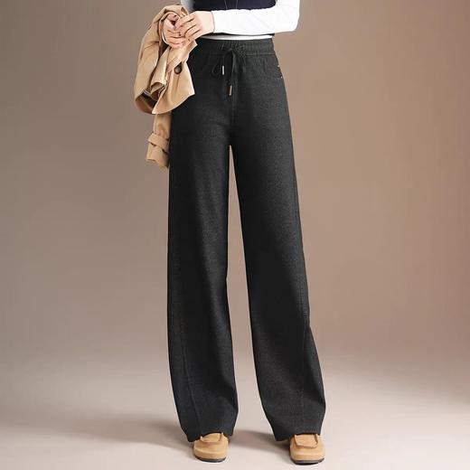 五只白鹅—2025秋冬季高腰显瘦弯刀牛仔阔腿裤 星空针织牛仔2591 商品图3